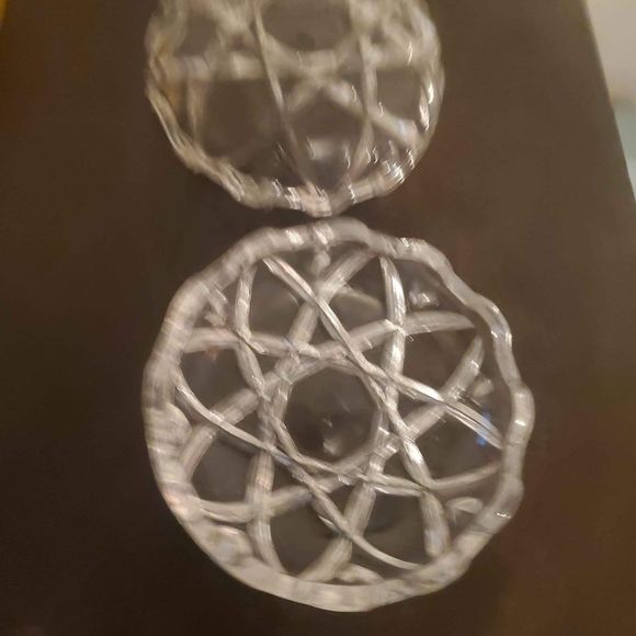 Vintage Round Glass Ring Trinket box - Picture 2 of 3